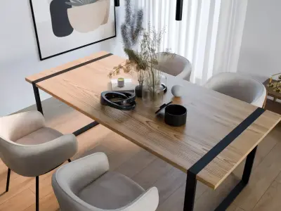 Scene - Kitchen Interior - Cycles Free 3D model