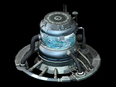 Machinery - Spacecraft - Functional Objects 02 3D model
