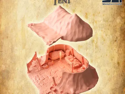 Healer Tent  Tabletop Terrain 28 MM 3D print model