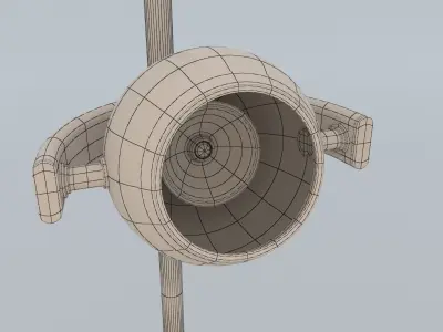 Modern Designer Lamp 3D model buy