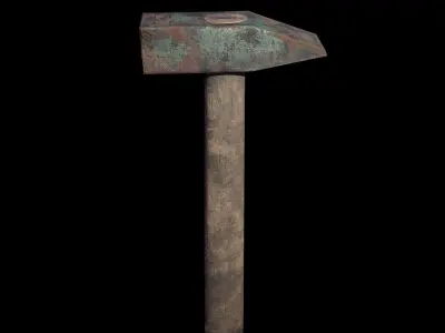 Old Hammer - Game Ready - RC Low-poly 3D model