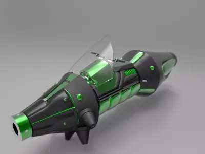 Futuristic Vehicle Light-Boost 3D model