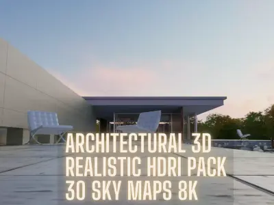  HDRI sky maps pack for 3d architecture archviz promo half price 3D model