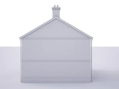 British House Trap Road Plot1-2 3D model