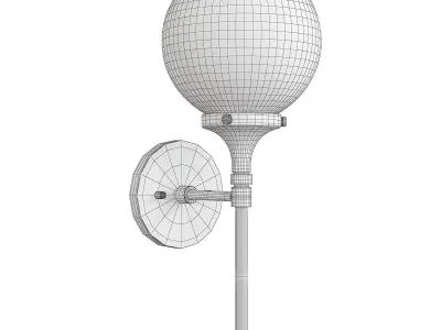 Beverly Hills 1 Light Sconce Low-poly 3D model