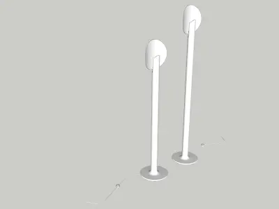 Elysee lamps Pierre Paulin 3D model