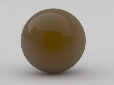 Pool Snooker Ball brown 3D model
