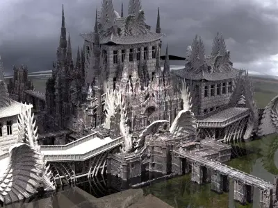 Night Hunter Palace 2 Victorian exterior 2  3D model