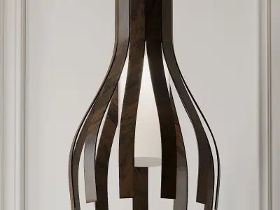 RIPADO CURVED PENDANT By Lightology Collection 3D model