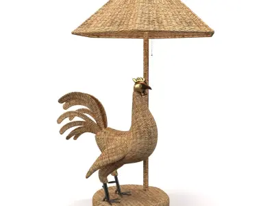 Cocorico Lamp  PBR 3D model