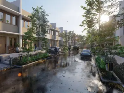 Housing Complex Lumion 10 Rendering 3D model