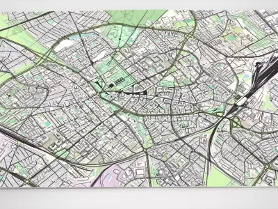 Cityscape Bialystok Poland 3D model