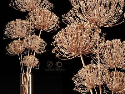 Collaction Plants Bouquet 10 3D model