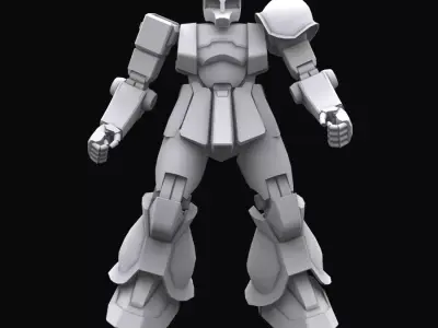 Gundam mobile suit MS05B model 3D model