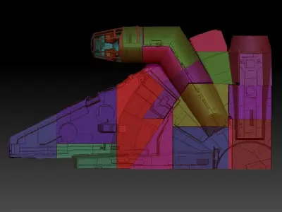 Millenium Falcon Diorama 3D print model