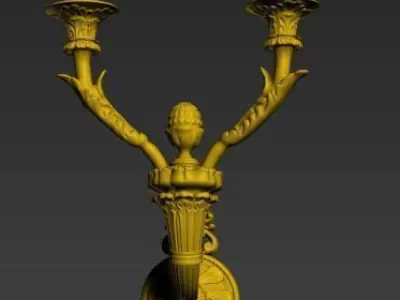 vintage wall lamp 10 Low-poly 3D model