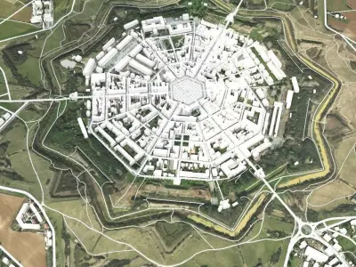 Cityscape Palmanova Italy 3D model