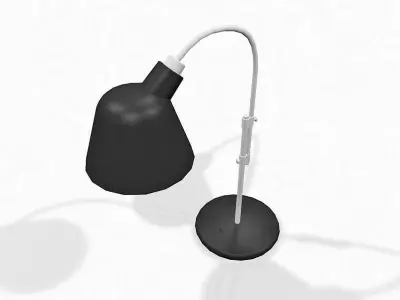 Metal desktop lamp 3D model