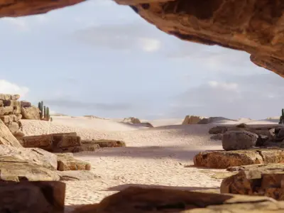 Desert Landscape 3D model