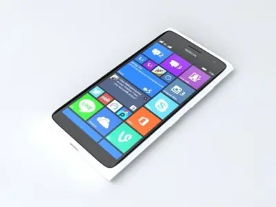 Nokia lumia 730 white 3D model
