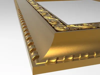 Carved Picture Frame 3D model