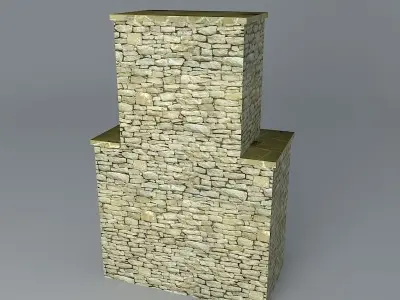 Standard Fireplace Free 3D model
