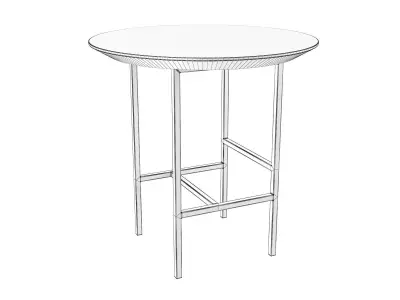 Small Table Trio SQ 3D model