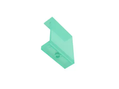 Transparent Turquoise Lego Windows Panels 3D model