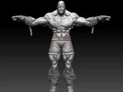 Street Fighter Sagat 3D model