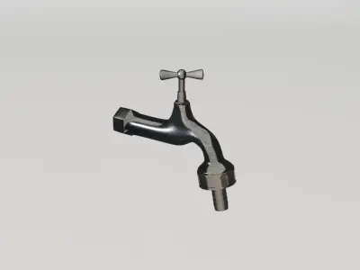 classic tap Free low-poly 3D model