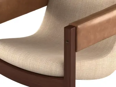 Jimi person lounge chair 3D model
