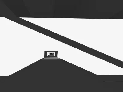 Modular labyrinth of the Blame megastructure Low-poly 3D model