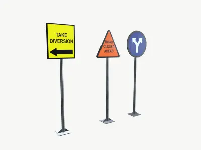 Sign Boards 3D model