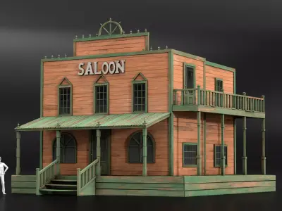 West Wild Home 19 Low-poly 3D model