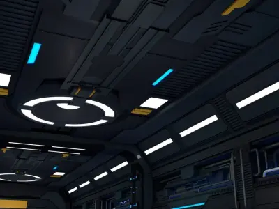 Sci Fi Corridor 3D model