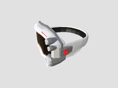 SciFi Glasses Low Poly A08 - Character Design Low-poly 3D model