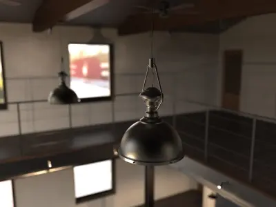 hanging lighting 03 3D model