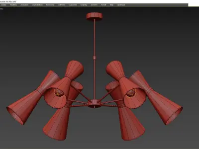 LOFT CONCEPT CAIRO CHANDELIER Low-poly 3D model
