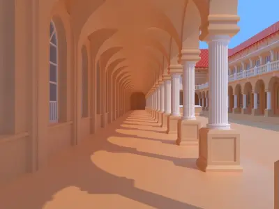 Vintage Palace Environment 3D model