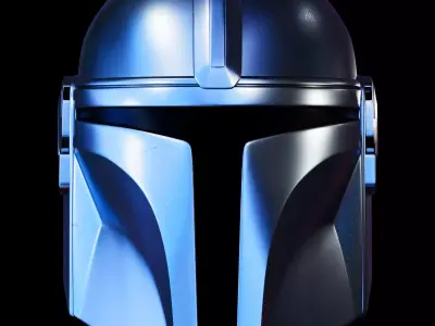 MANDALORIAN HELMET - Lifesize - Fan Art 3D Print Model 3D print model