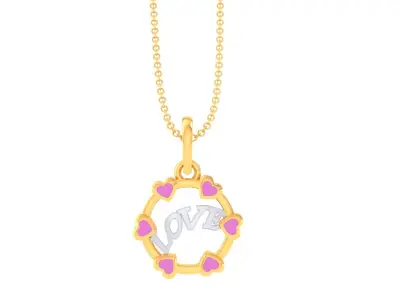 Kids Pendants 3dm STL OBJ FBX Renders Details 3D print model 7