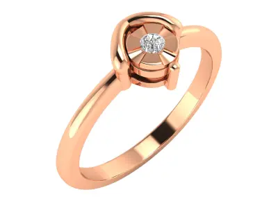 Women Ring Render 3dm STL MTL SLC JCD OBJ FBX Details 3D print model 76