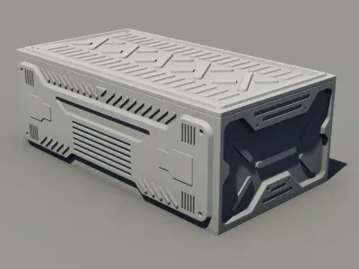 Sci-fi asset - Container 3D model