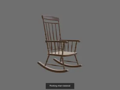 rocking chairs 3D Model Pack
