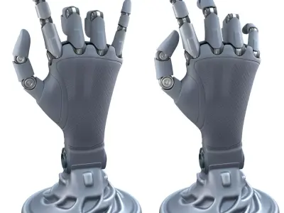mechanical hand robot figure 3D model