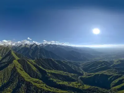HDR - Kazachka river and mountains Texture