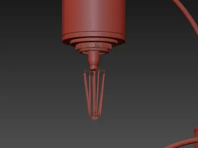 1 Light Single Geometric Pendant 3D model