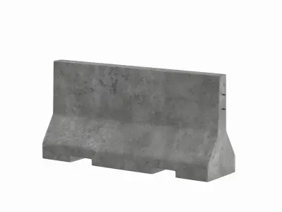 Concrete Barrier V3 3D model
