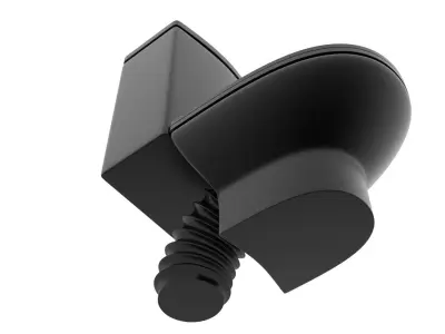 Black Toilet 3D model