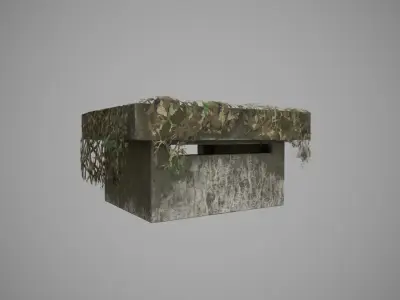 bunker  Low-poly 3D model